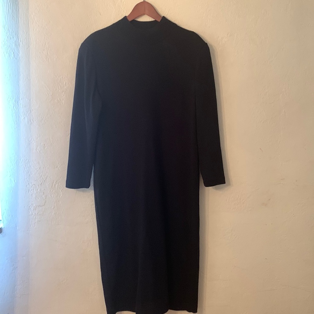 Vintage mockneck ribbed midi dress size 18W